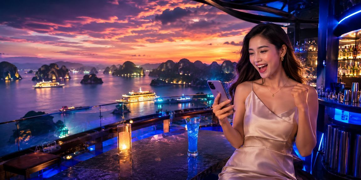 Người dùng Việt Nam trải nghiệm casino di động tại Vịnh Hạ Long