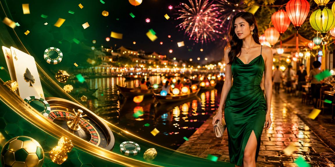 Không khí giải trí casino ban đêm tại khu phố cổ Hội An